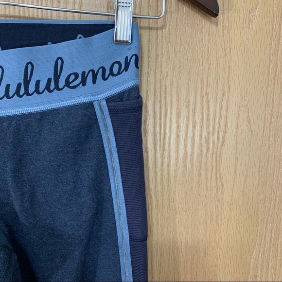 Lululemon Inner Essence Crop Leggings Gray - Picture 4 of 9